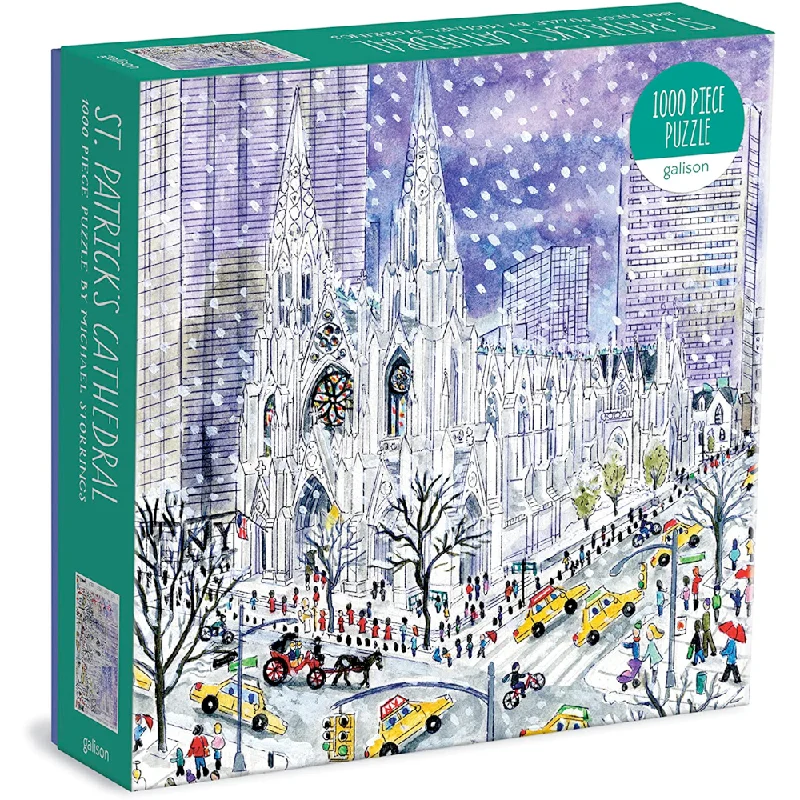 DIY puzzle kits for creative enthusiasts​ Michael Storrings St. Patricks Cathedral 1000 pc puzzle