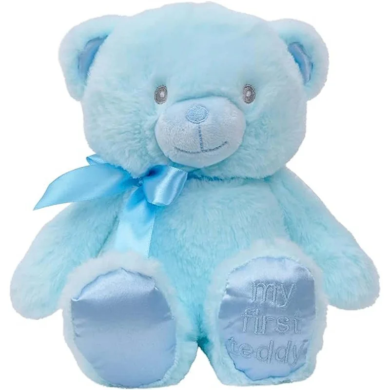 Plush toys for geologists with rock - or crystal - shaped designs​ My First Teddy Bear, Blue, 11 Inches, 1 Count