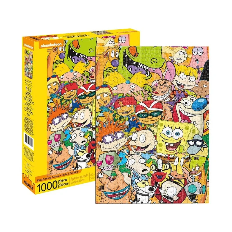 Jigsaw puzzles with glow - in - the - dark pieces​ Nickelodeon Cast 1000PC Puzzle