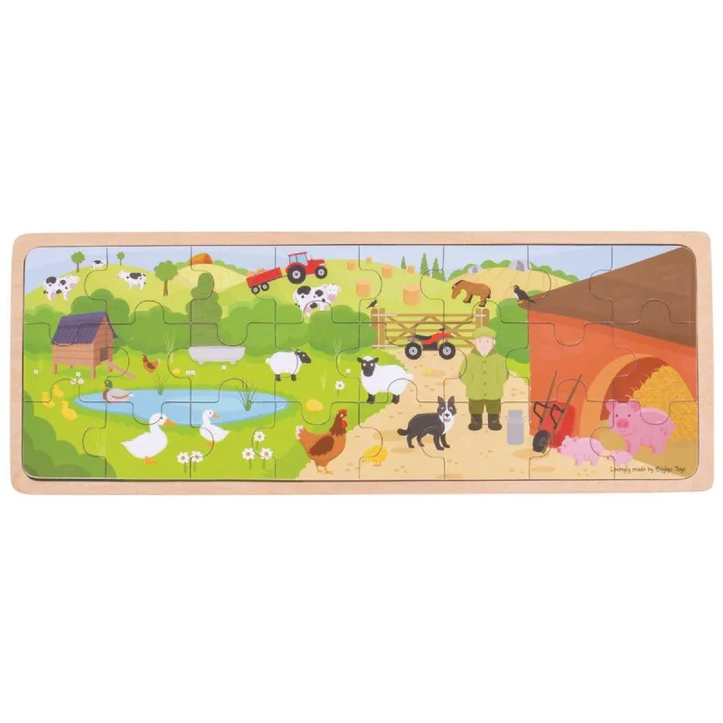 Christmas - holiday puzzles with festive scenes​ On The Farm Puzzle