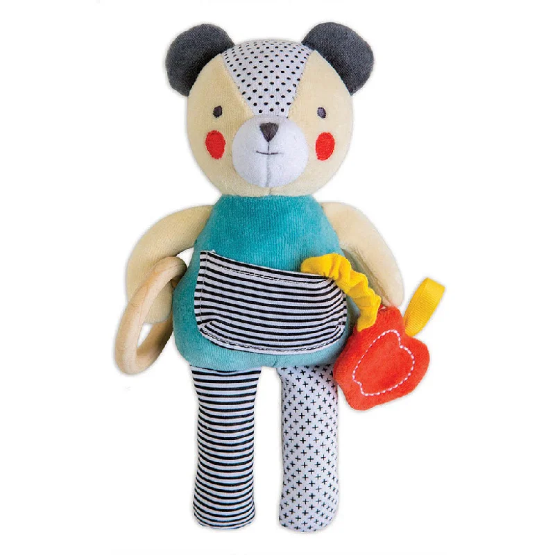 Plush toys for bakers in cupcake or cookie - shaped forms​ Petit Collage Organic Activity Toy Bear
