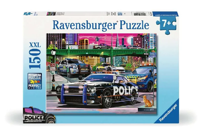 Superhero - inspired puzzles for comic - loving kids​ Police on Patrol 150pc Puzzle