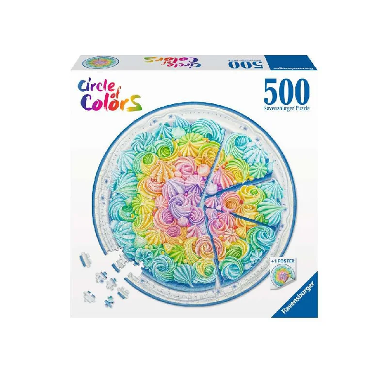 Puzzle prizes for game shows and competitions​ Rainbow Cake 500pc Round