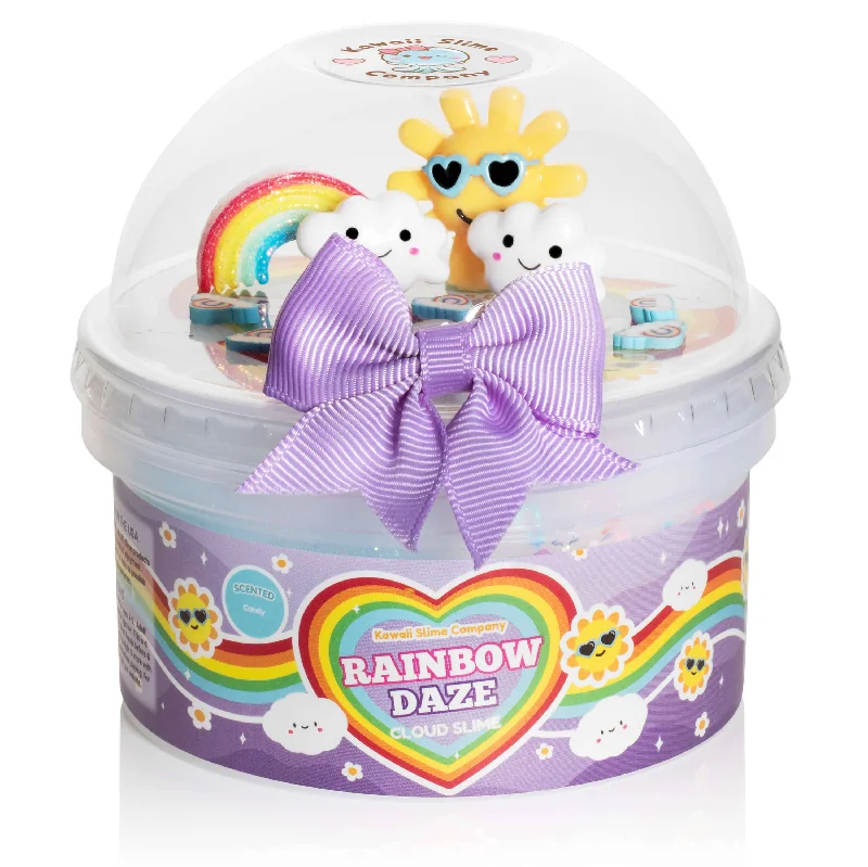 Plush toys for art lovers with artistic patterns​ Rainbow Daze Cloud Slime
