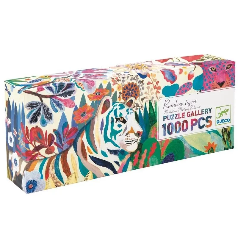 Puzzle - based team - building activities for offices​ Rainbow Tiger - Gallery Puzzle 1000-pcs