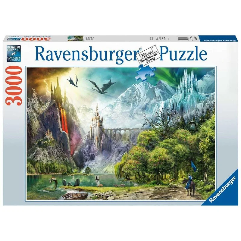 Valentine's Day heart - shaped puzzles​ Reign of Dragons 3000pc Puzzle