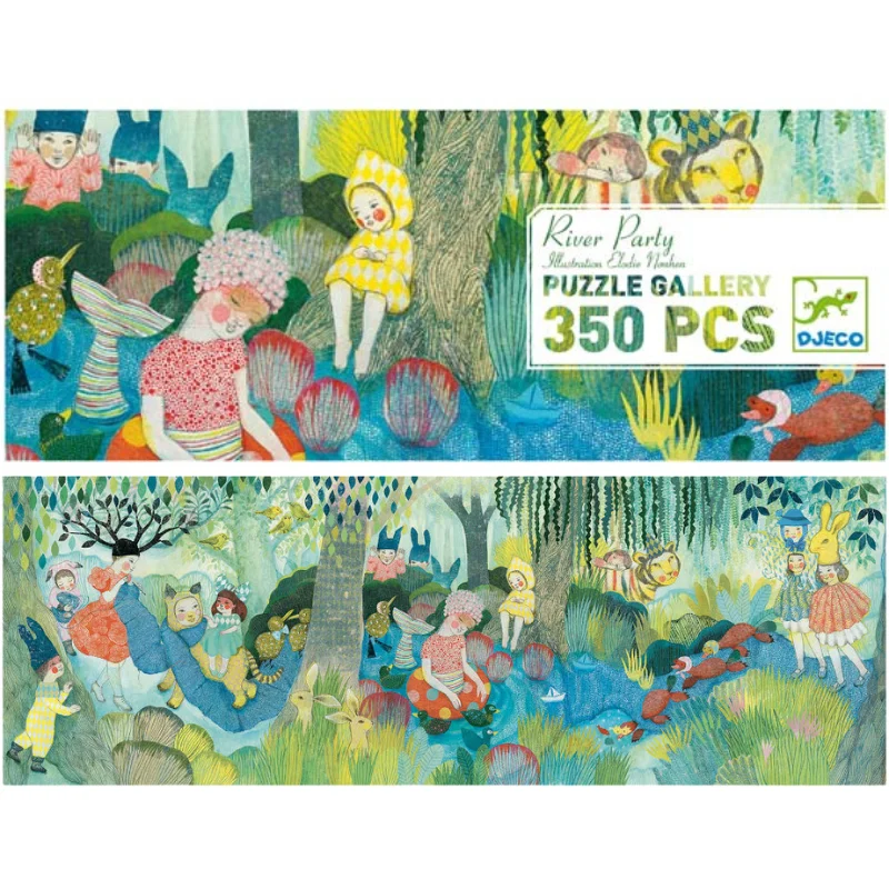 Puzzle - based educational apps for homeschooling​ River Party 350 Piece Puzzle
