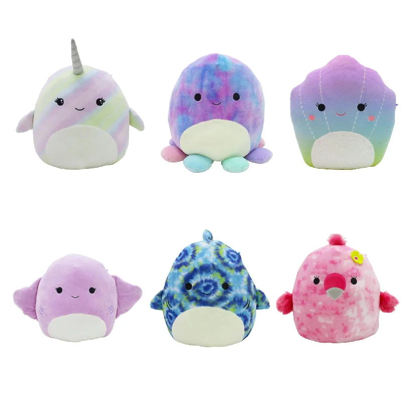 Educational plush toys for toddler development​ Sealife Squishmallow Plush, 14 Inches, Assortment, 1 Count