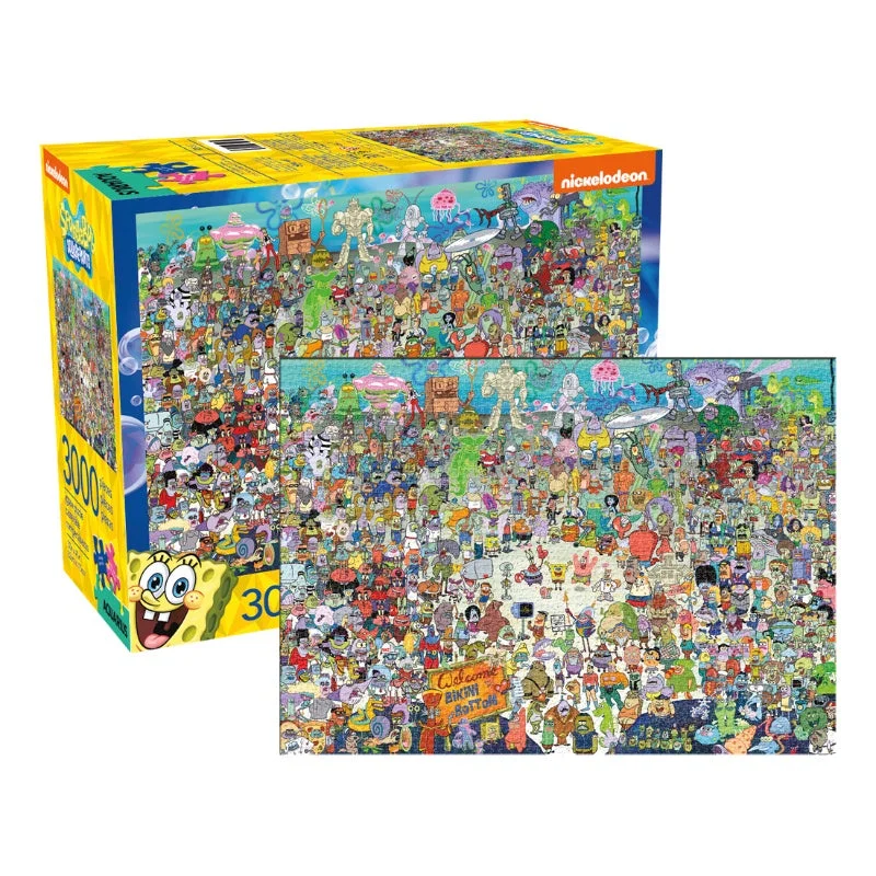 Christmas - holiday puzzles with festive scenes​ Sponge Bob Square Pants 3000PC Puzzle