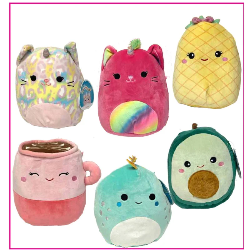 Giant - sized plush toys for huggable companions​ Squishmallow Plush, 8 Inches, Assortment F, 1 Count