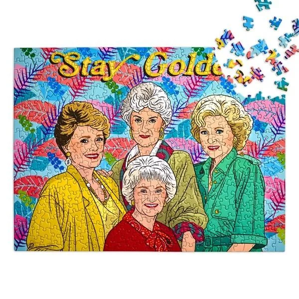 Valentine's Day heart - shaped puzzles​ Stay Golden 500 pc puzzle