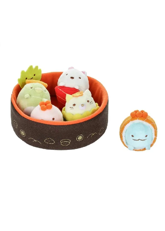 Plush toys for divers with underwater creature designs​ Sumikko Gurashi 5 Inch Plush - Sushi Bowl