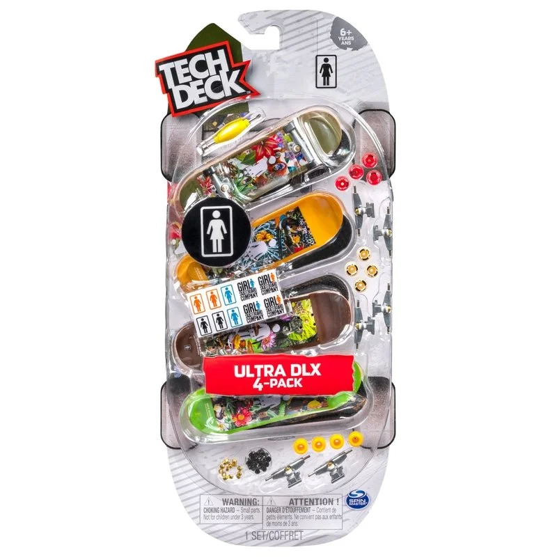 Puzzle - based scavenger hunts for outdoor fun​ Tech Deck Ultra DLX Fingerboard 4-Pack