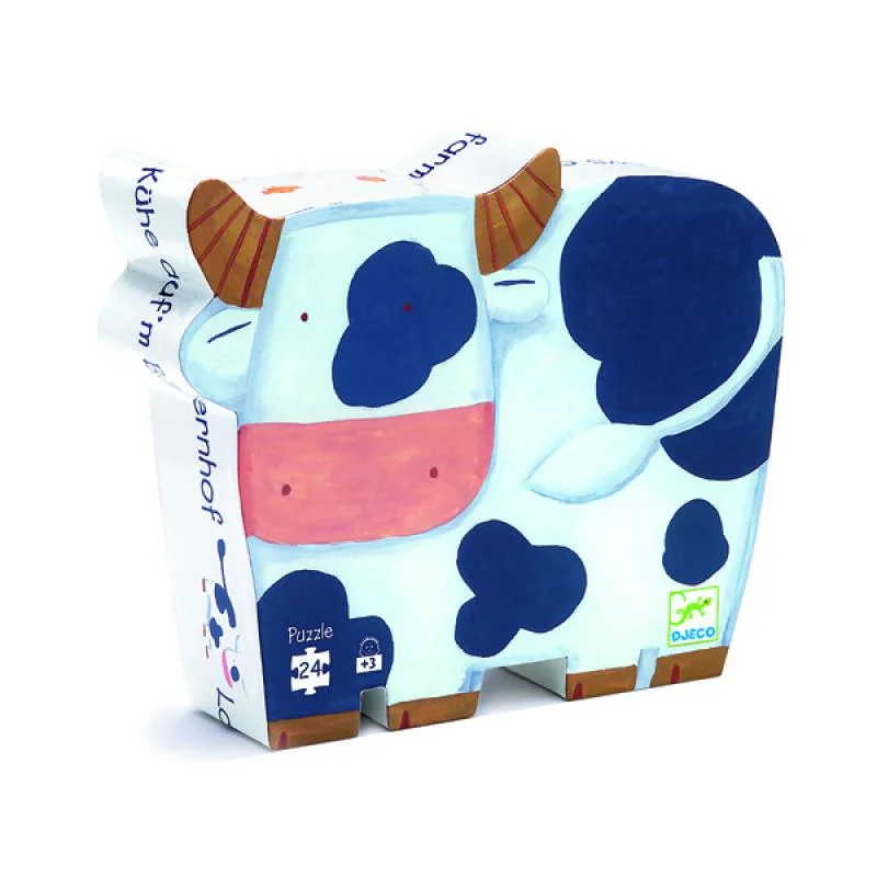 Puzzle - shaped doorstops for home safety​ The Cows In The Field - 24 Piece Jigsaw