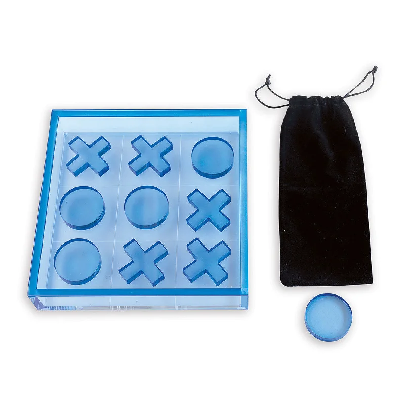 Jigsaw puzzles with glow - in - the - dark pieces​ Tic-Tac-Toe Set, Blue