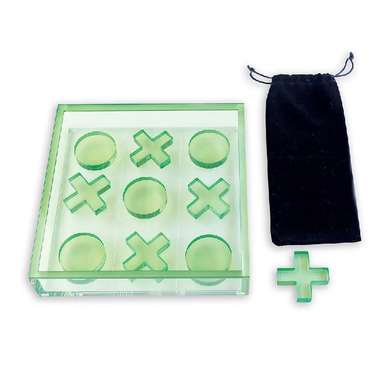 Puzzle - inspired embroidery patterns for crafters​ Tic-Tac-Toe Set, Green