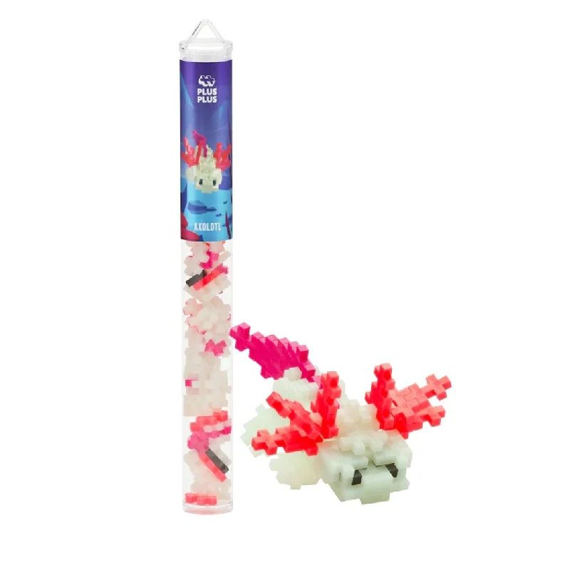 Puzzle - inspired pottery with puzzle - like textures​ Tube - 70 pc. - Axolotl