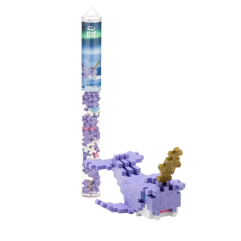 Magnetic puzzles for fridge or metal - surface fun​ Tube - 70 pc. - Narwhal