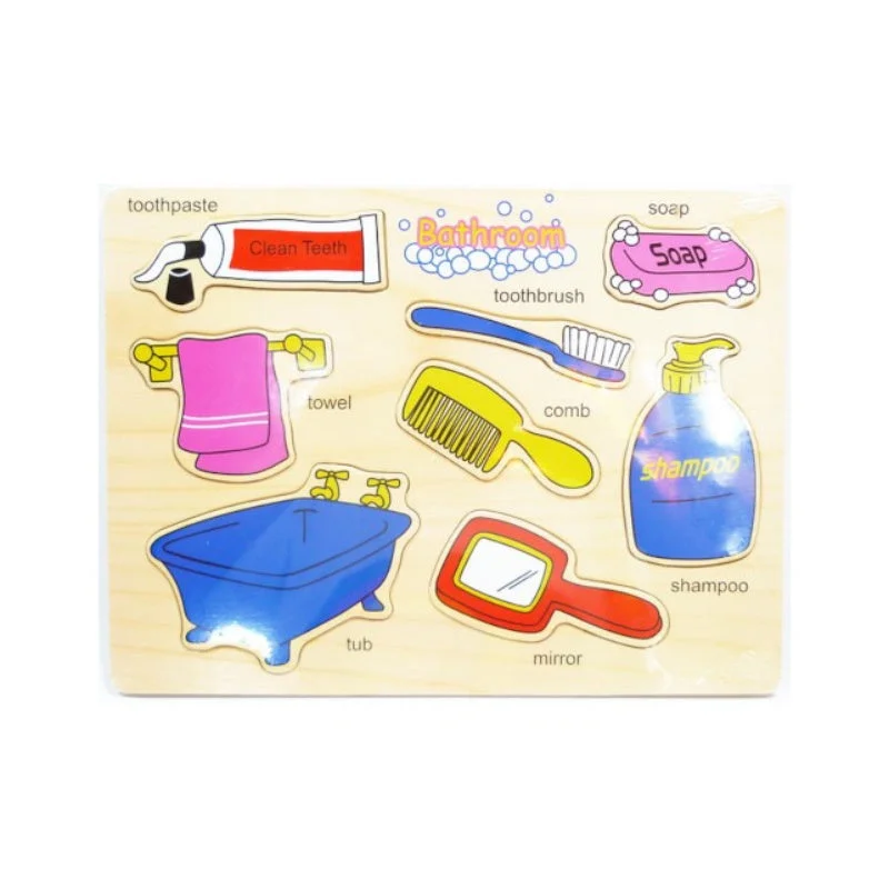 Space - exploration puzzles with planets and stars​ Wooden Puzzle - Bathroom