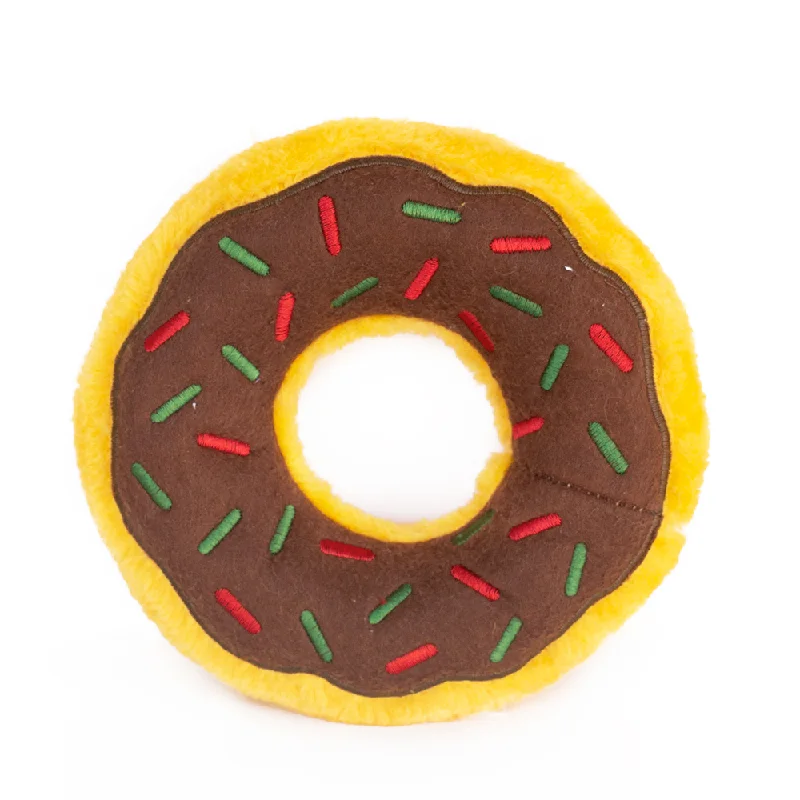 Plush toys for birdwatchers with bird - shaped forms​ Zippy Squeaky Dog Toy, Donutz Gingerbread