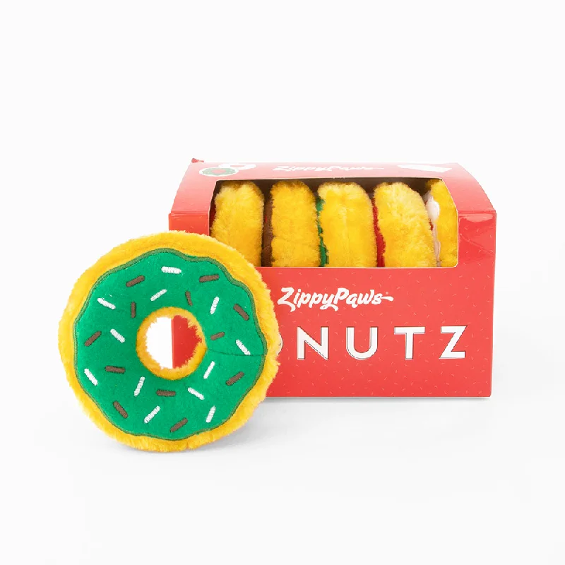 Plush toys for geologists with rock - or crystal - shaped designs​ Zippy Squeaky Dog Toy, Miniz Donutz Holiday Gift Box
